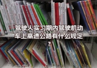 驾驶人实习期内驾驶机动车上高速公路有什么规定？